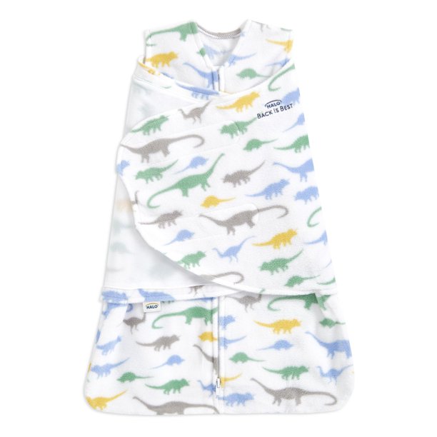 HALO® SleepSack® Swaddle MicroFleece Dinos NB Walmart.ca