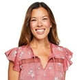 thumbnail image 4 of Iyla Women's Flutter Sleeve Blouse, 4 of 6