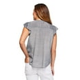 thumbnail image 3 of Iyla Women's Flutter Sleeve Blouse, 3 of 6