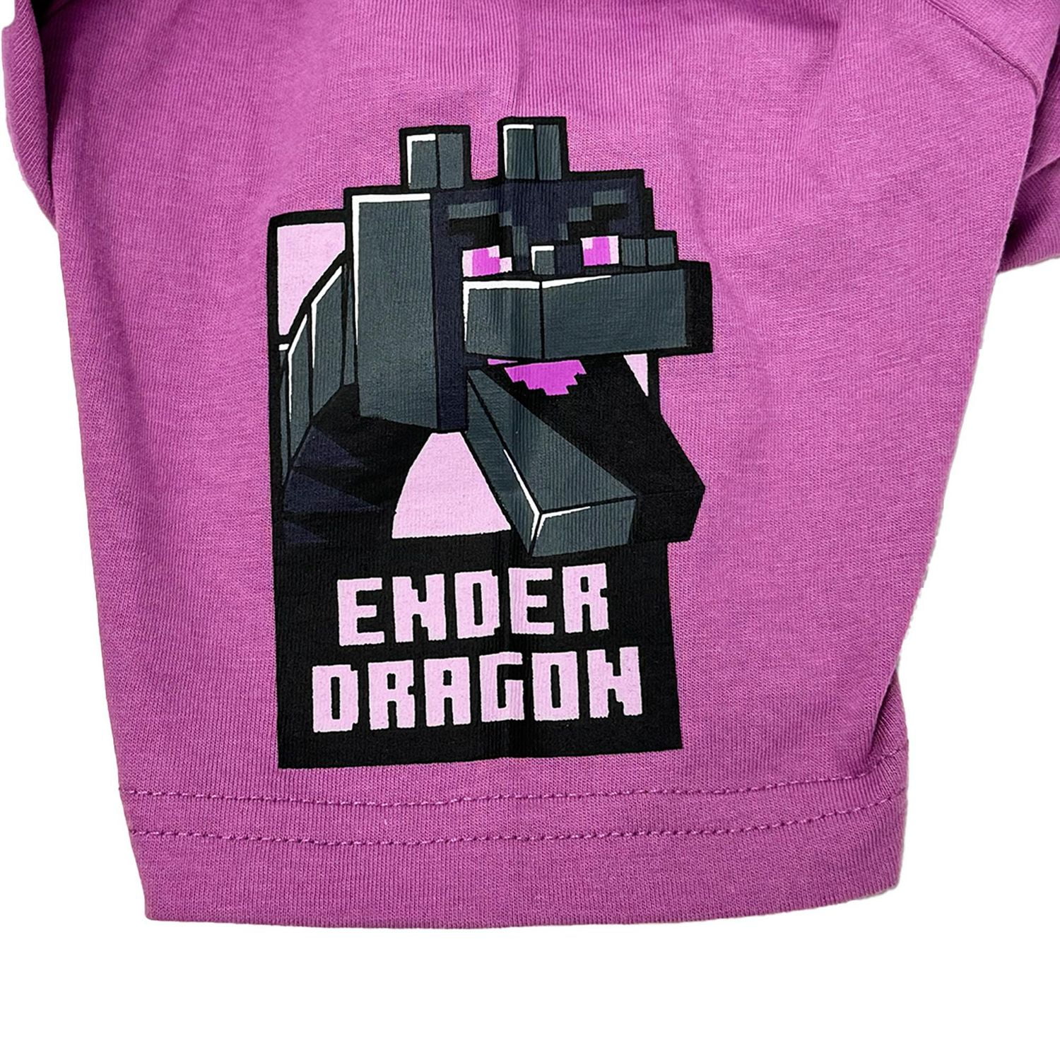 Minecraft Boys Flying Dragon Short Sleeve T-Shirt