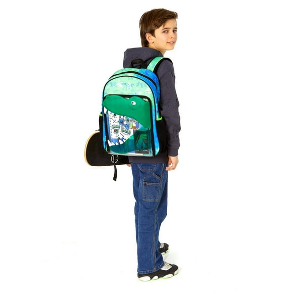 3D Dino Backpack Stationary Set
