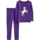 Pyjama 2 pièces pour tout-petit Fille Coton de  Child of Mine made by Carter’s – licorne – image 1 sur 1