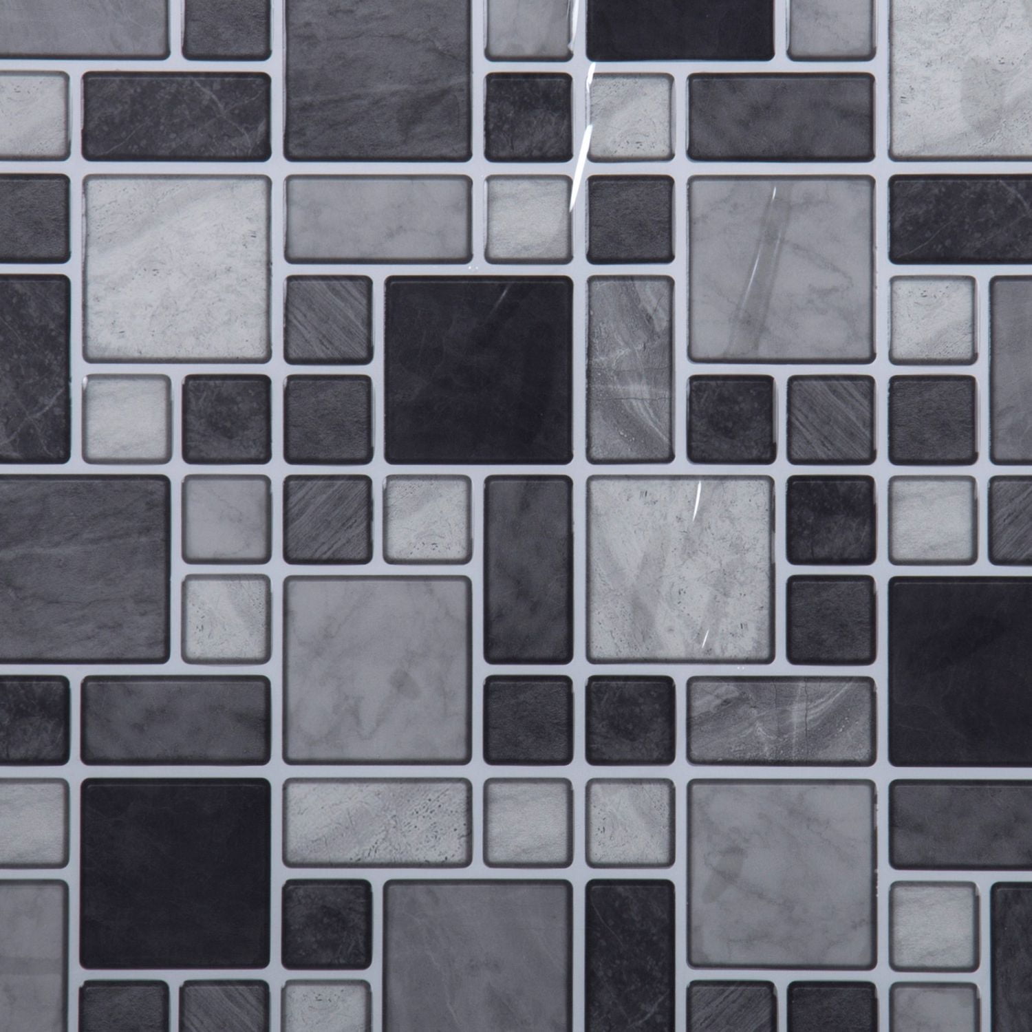 Truu Design SelfAdhesive Multi Square Peel and Stick Backsplash Wall Tiles Walmart Canada