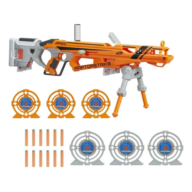 New Nerf Sniper Rifle Accustrike Raptor Strike Blaster Toy Guns