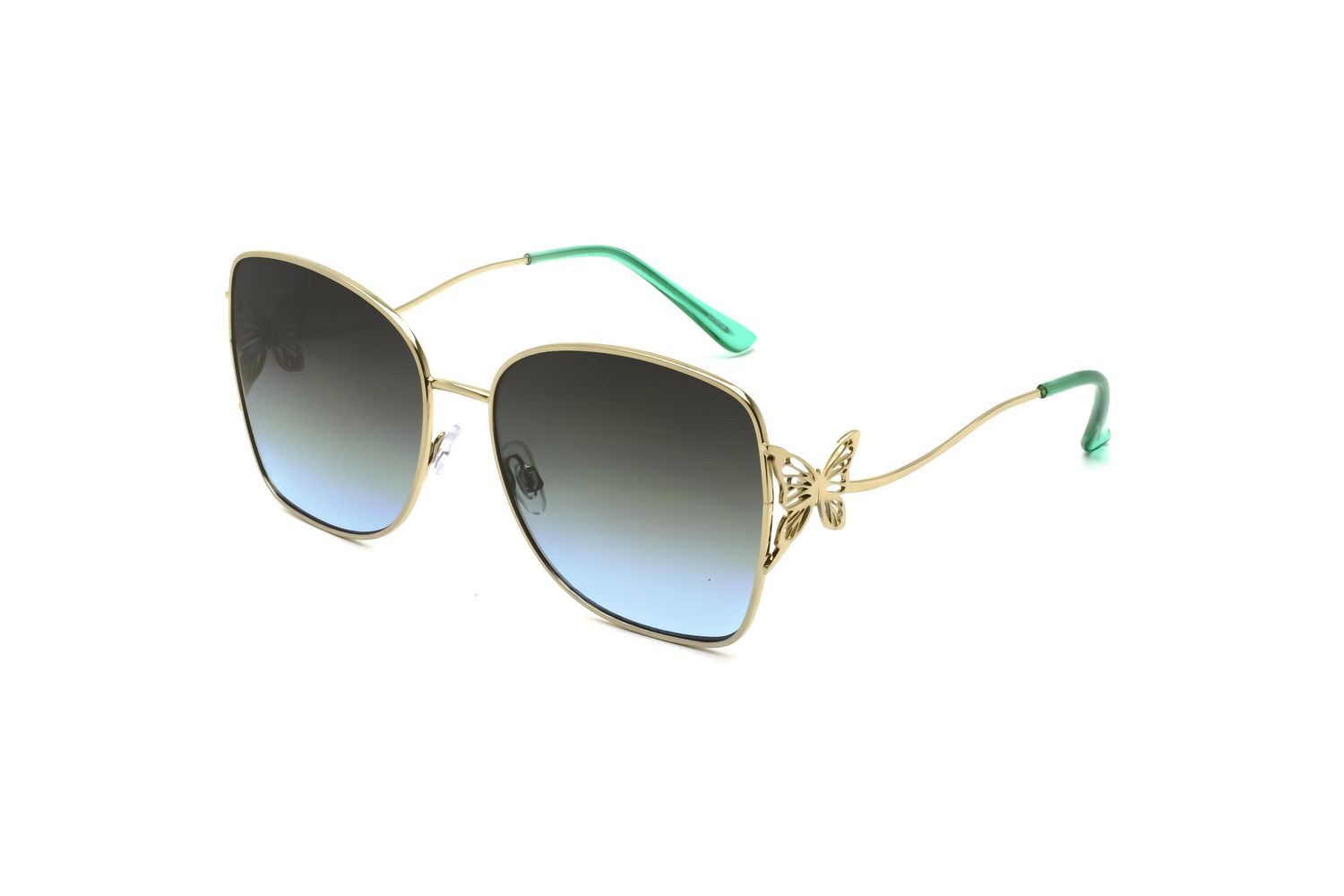 Gold square sunglasses online