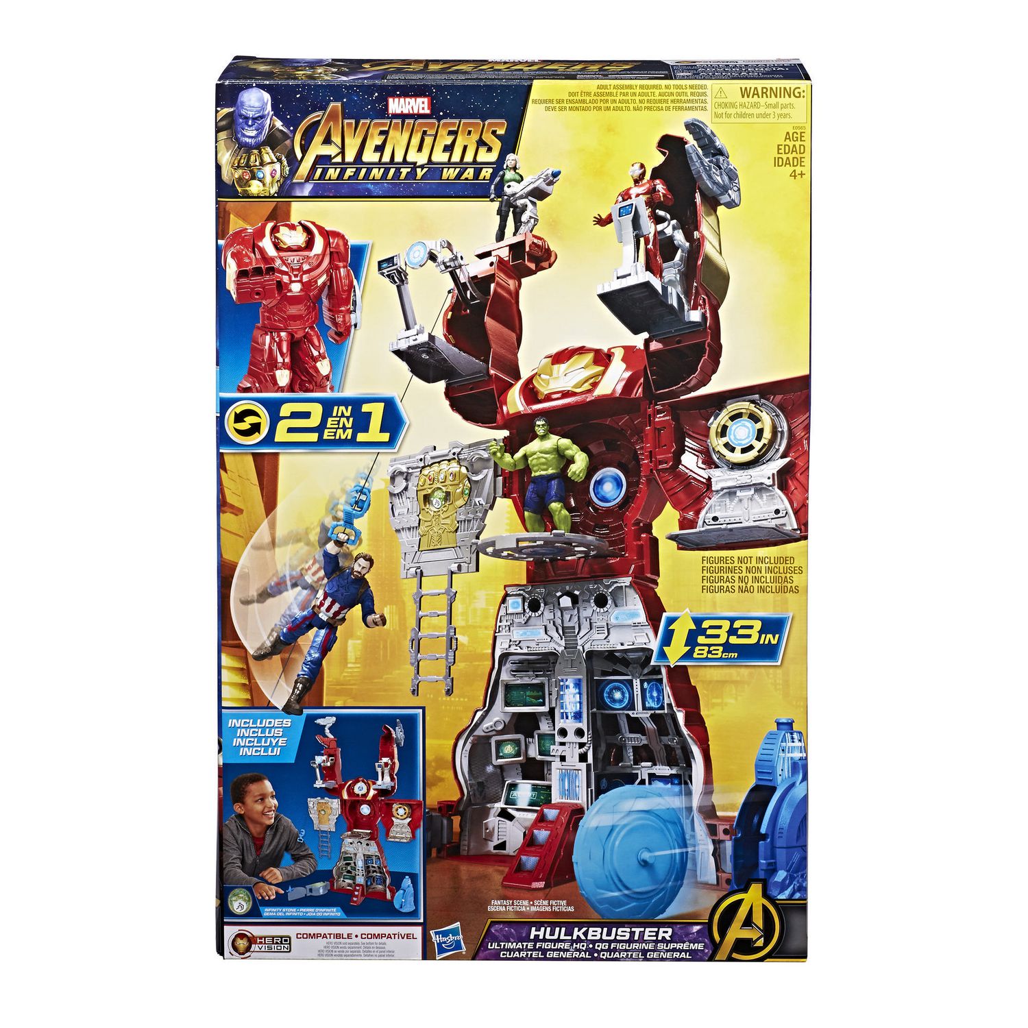 Marvel Avengers Infinity War 33/" Hulkbuster Ultimate Figure HQ Playset Toy