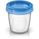 Philips Avent Pots de conservation du lait maternel<br>Comprend adaptateurs pratiques<br>180 ml/6oz, 10 pièces – image 2 sur 3
