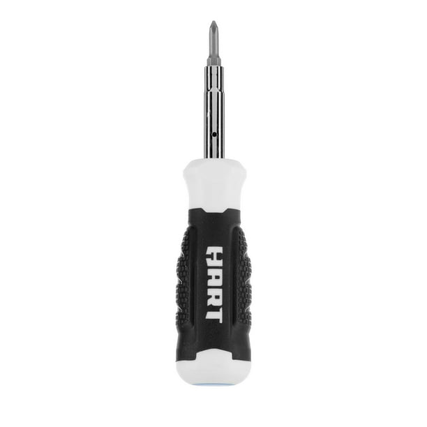 HART 9in1 Screwdriver with Philips Head, Slotted, Nut Driver, and