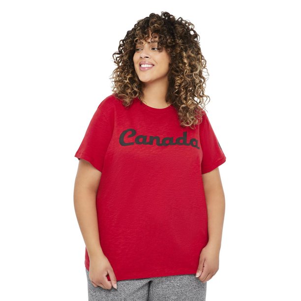 Canadiana Plus Women's Short Sleeve Graphic Tee - Walmart.ca