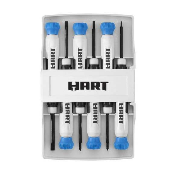 HART 6-Piece Precision Screwdriver Set with Comfort Grip, Limited Lifetime Warranty