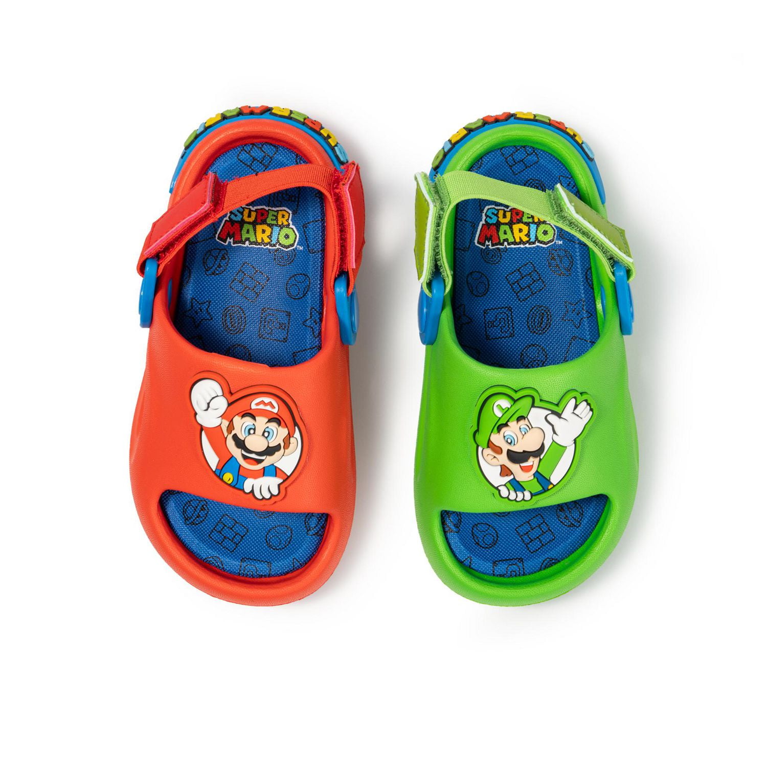 Toddler Boys Mario & Luigi Clog with Strap
