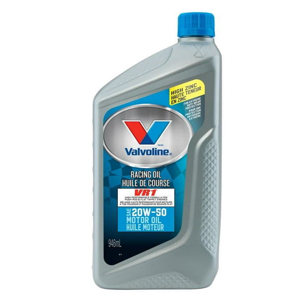 Huile à moteur huile de course VR1 20W-50 de Valvoline®, 946 ml