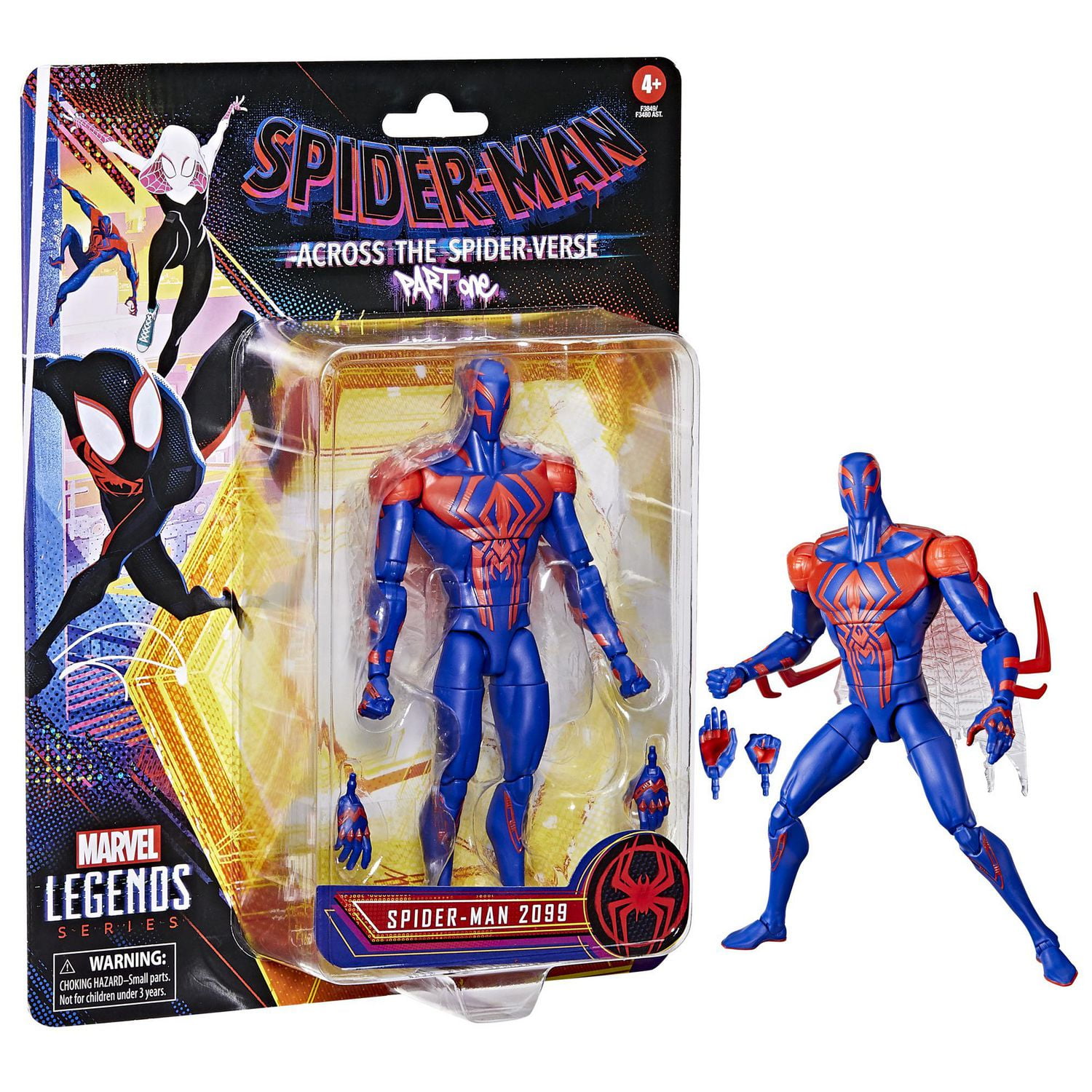 Marvel Legends Series Spider-Man: Across the Spider-Verse (Part One) Spider- Man 2099 6-inch Action Figure, 2 Accessories 