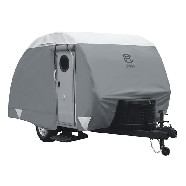 Classic Accessories Over Drive PolyPRO™3 Deluxe Teardrop Trailer Cover, Fits up to 8' Trailers