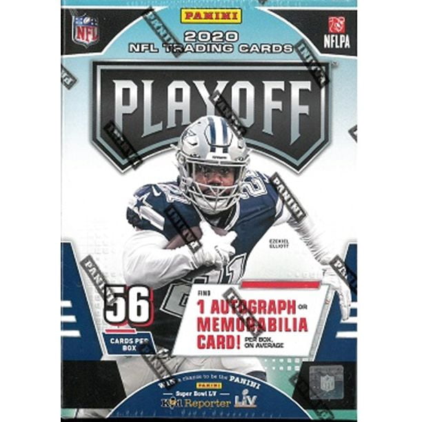 2020 Panini Playoff NFL Football Trading Cards Blaster Box- 56 Cartes, Insert rouge exclusif et parallèles rookies kickoff