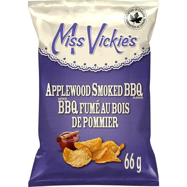 Croustilles cuites à la marmite Miss Vickie’s Saveur BBQ fumé au bois de pommier