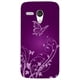 Étui pour Moto G d’Exian avec protecteur écran TPUR fleurs et papillon violet - paq. de 2 – image 2 sur 2
