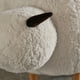 Noble House Ottoman Jars Forme de Mouton en Velours Blanc – image 3 sur 7