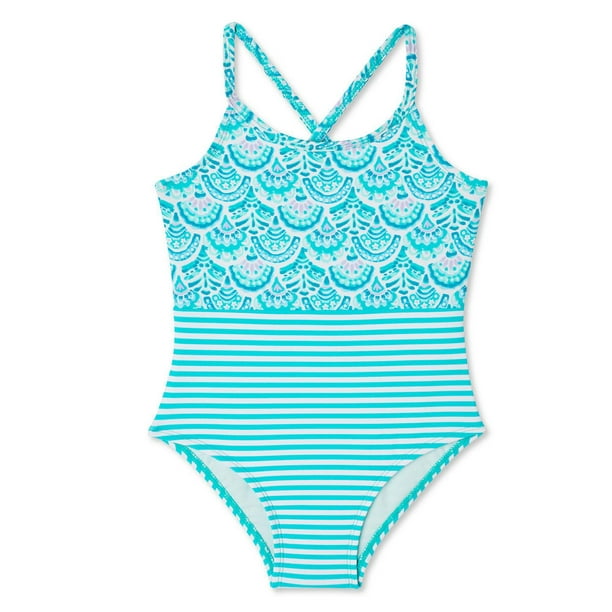George Toddler Girls' Mermaid 1-Piece Swimsuit - Walmart.ca