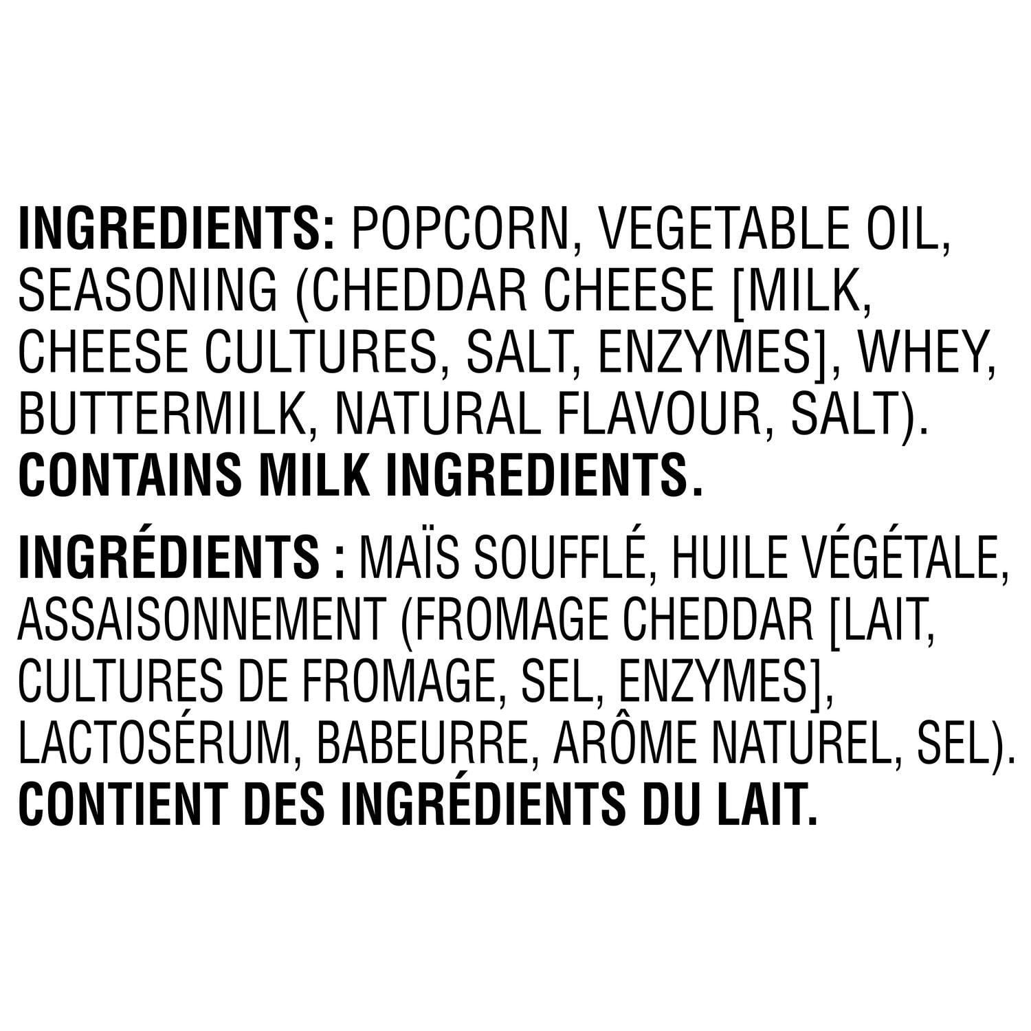 Smartfood White Cheddar flavour seasoned popcorn, 50GM