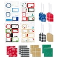 thumbnail image 1 of Hallmark Christmas Gift Tags with Ribbon, Sticker Seals, and Mini Notecards (Elegant Plaid, Snowflakes, Cardinals) for Gift Bags and Wrapped Presents, 1 of 7