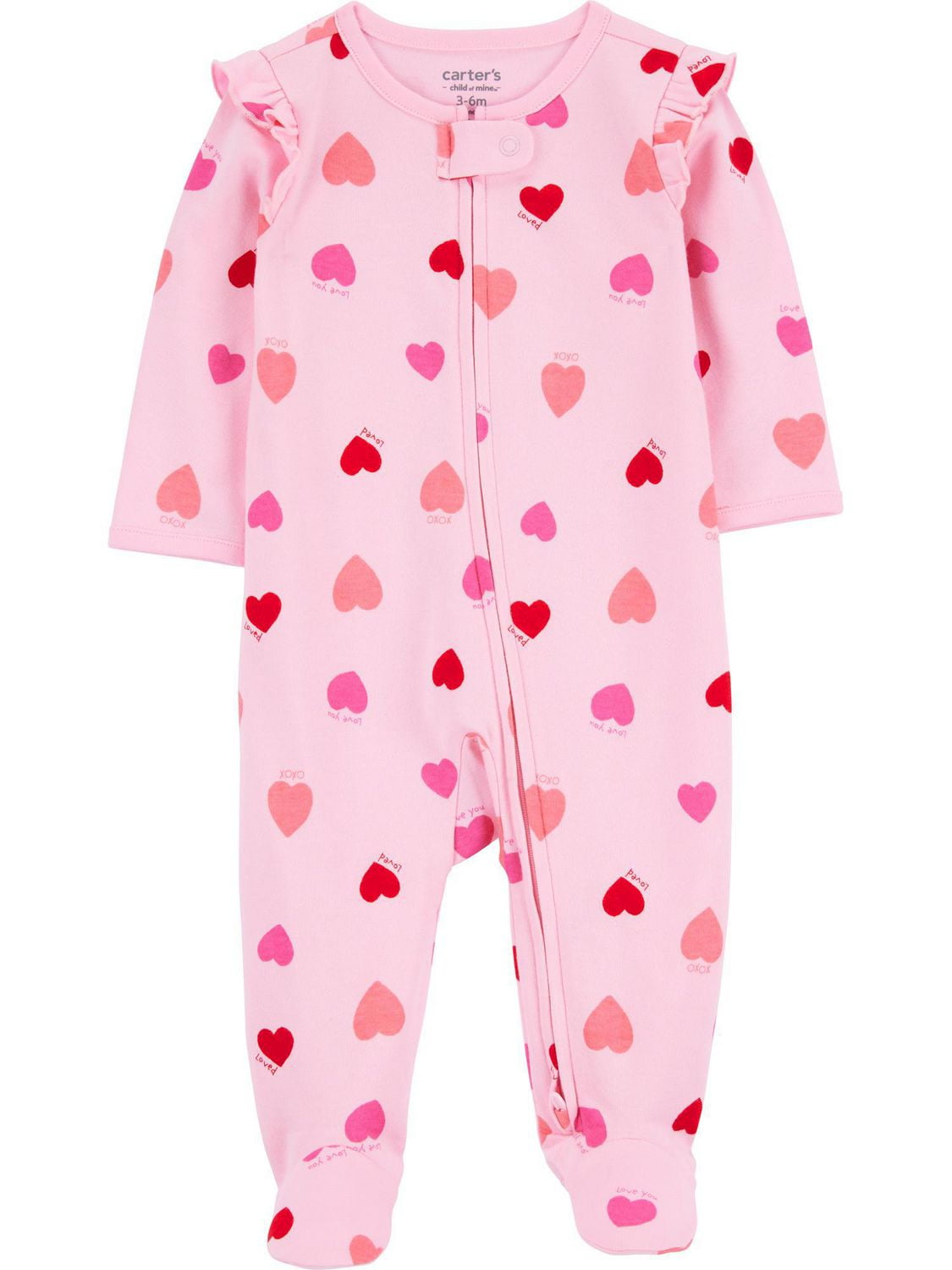 Carter's Child of Mine Baby Girls' Sleep N Play Pink Heart