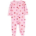 thumbnail image 1 of Carter's Child of Mine Baby Girls' Sleep N Play Pink Heart, 1 of 3