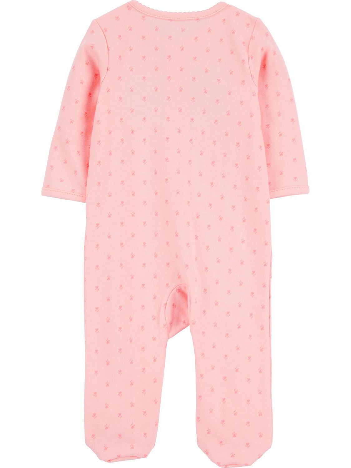 Carter's Child of Mine Baby Girls' Sleep N Play Floral Little Sister, Preemie - 6/9 Months