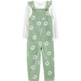 thumbnail image 1 of Carter's Child of Mine Toddler Girls 2 Piece Floral Green Overalls<br>, 1 of 5