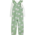 thumbnail image 2 of Carter's Child of Mine Toddler Girls 2 Piece Floral Green Overalls<br>, 2 of 5