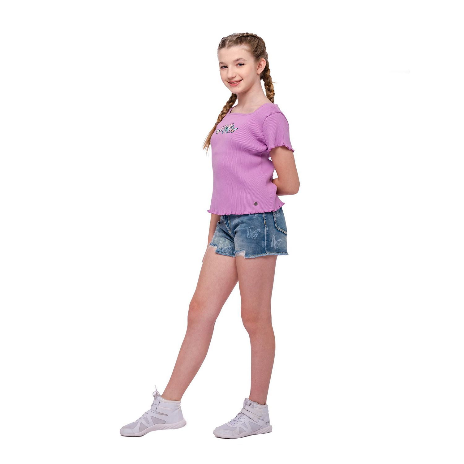 Short Filles Justice Social Butterfly