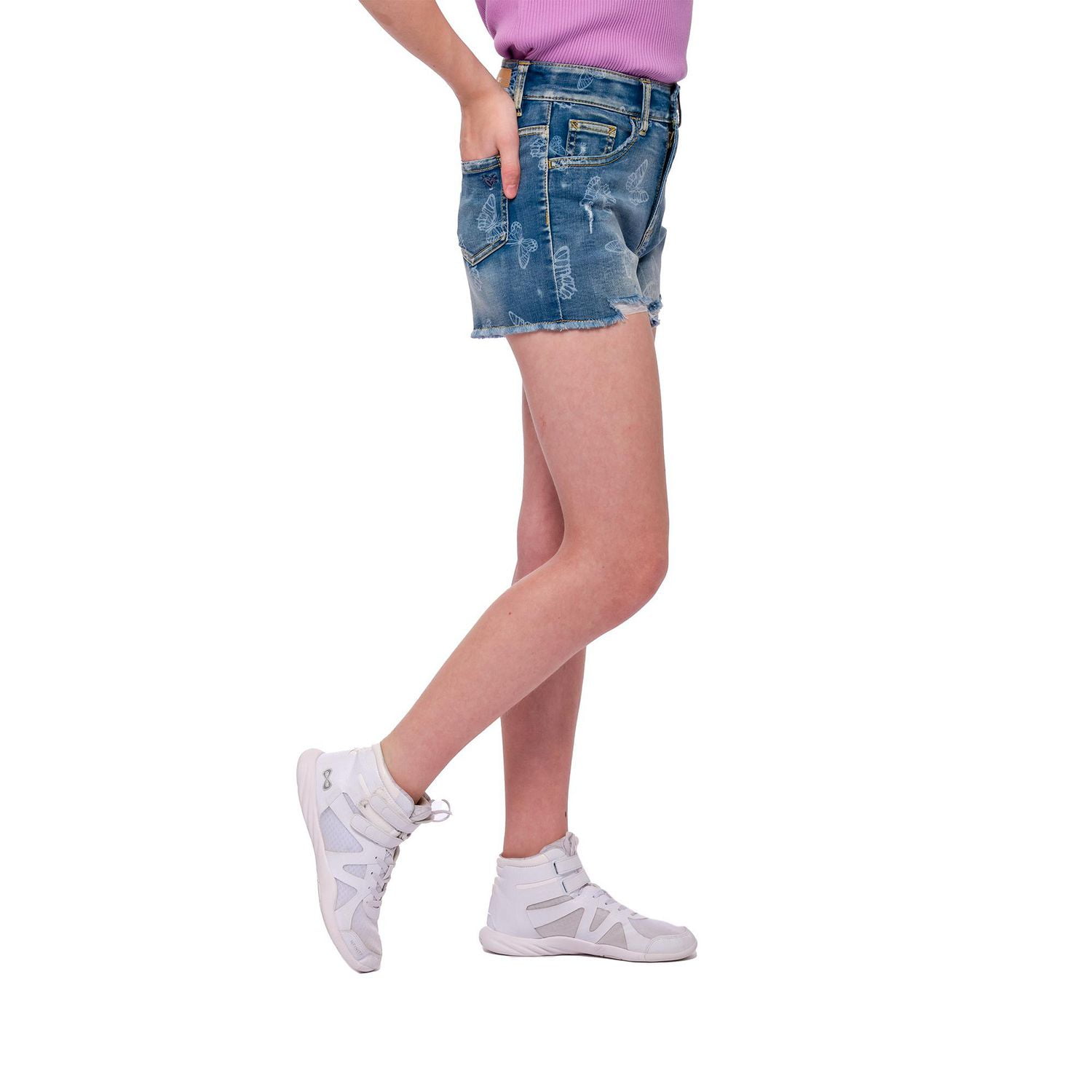 Girls Justice Social Butterfly Shorts