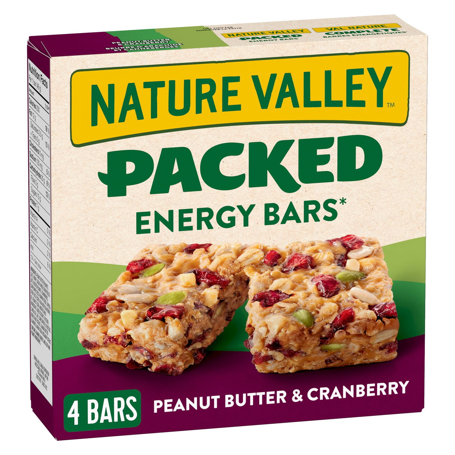 Nature Valley Packed Energy Bars Peanut Butter & Cranberry Walmart Canada