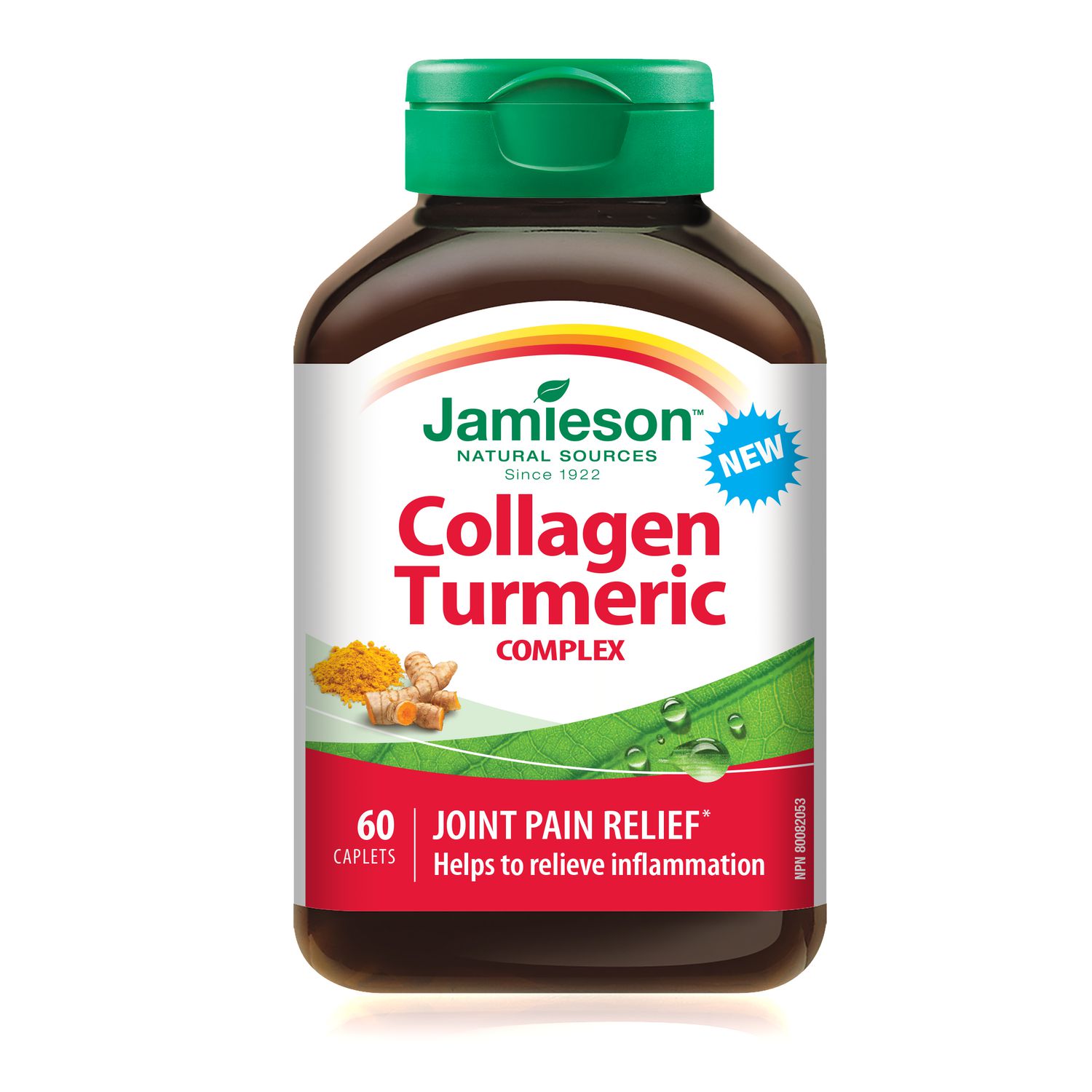 Jamieson Collagen with Turmeric Complex Caplets, 600 mg, 60 Count