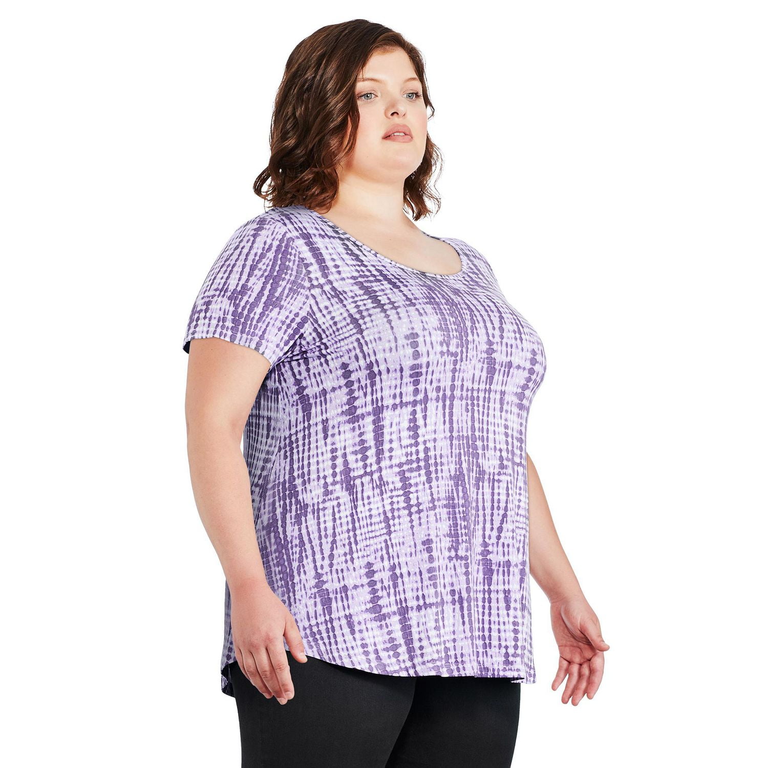 George Plus Women's Lattice Back Scoop Neckline Tee - Walmart.ca