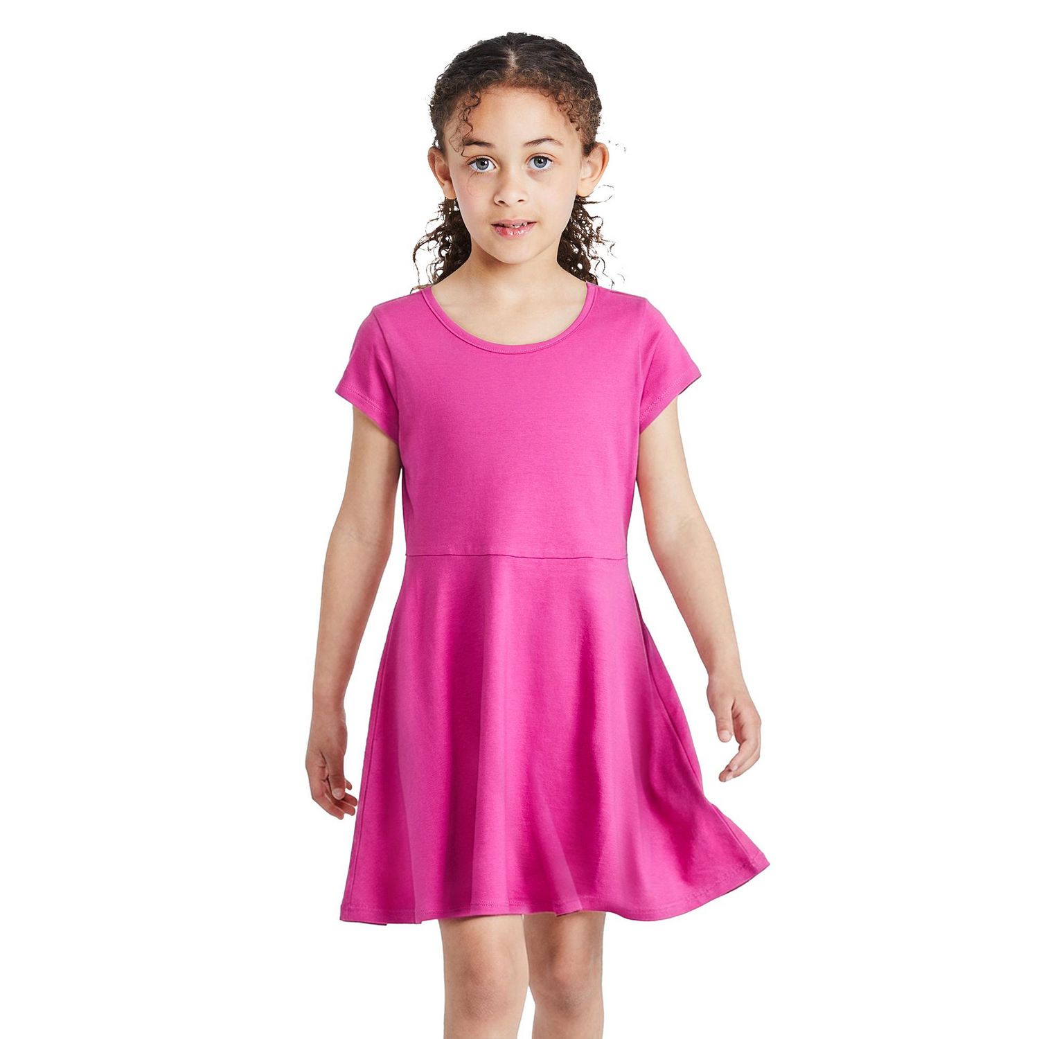 Robe patineuse à manches courtes George pour filles