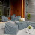 thumbnail image 2 of Classic Accessories Storigami Water-Resistant 100 Inch Easy Fold Patio V-Shaped Sectional Lounge Set Cover, Monument Grey, 2 of 8