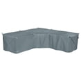 thumbnail image 1 of Classic Accessories Storigami Water-Resistant 100 Inch Easy Fold Patio V-Shaped Sectional Lounge Set Cover, Monument Grey, 1 of 8