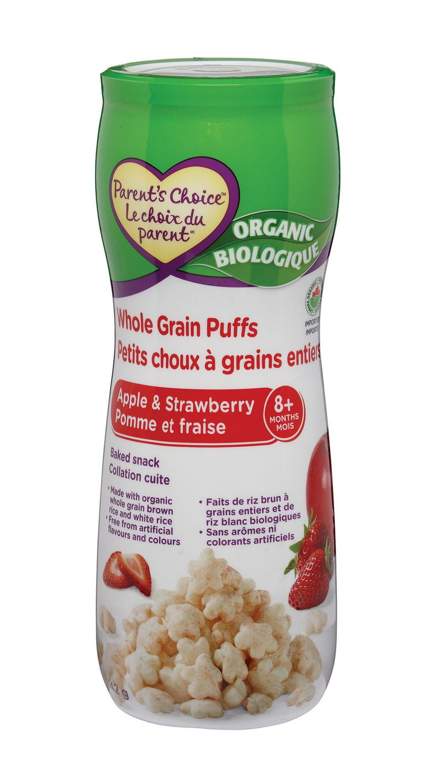 Parent�s Choice Organic Apple &amp; Strawberry Whole Grain