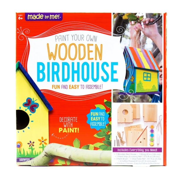 Maison pour les oiseaux en bois avec carillons de Made by Me