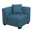 thumbnail image 2 of CorLiving Lida Blue Fabric 3 Piece Sectional Sofa Set, 2 of 5