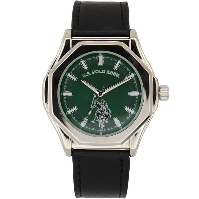 Montre Homme U.S. Polo Assn. à Cadran Vert et Bracelet Noir