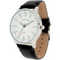 thumbnail image 1 of U.S. Polo Assn. Men’s Silver-Tone Analog Watch with Black Strap, 1 of 3