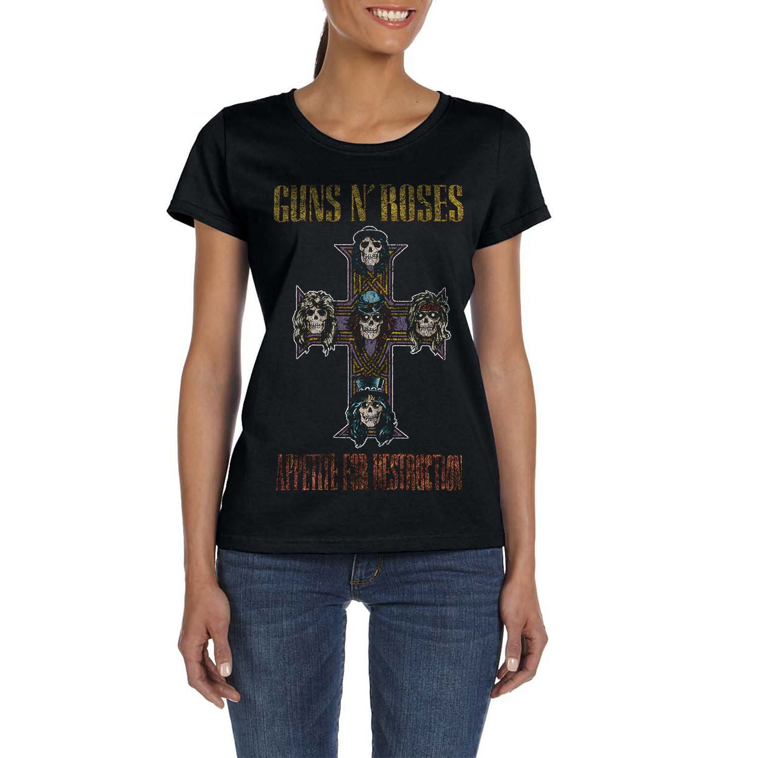 Guns N' Roses Guns N Roses Women's  "appetite for Destruction" Fashion Top