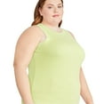 thumbnail image 2 of George Plus Women's High Neckline Rib Tank, 2 of 6