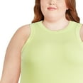 thumbnail image 4 of George Plus Women's High Neckline Rib Tank, 4 of 6