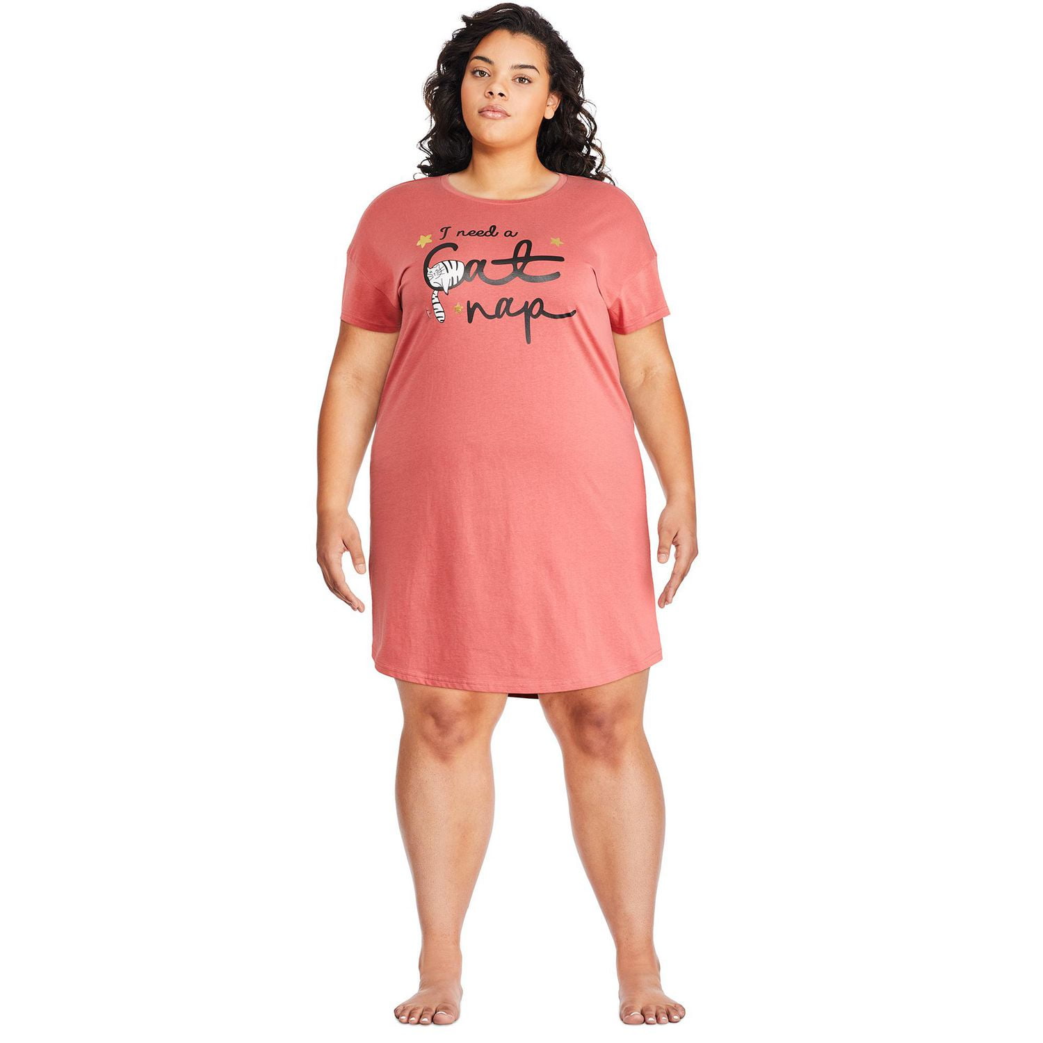 George Plus Women's Crew Neckline Nightshirt