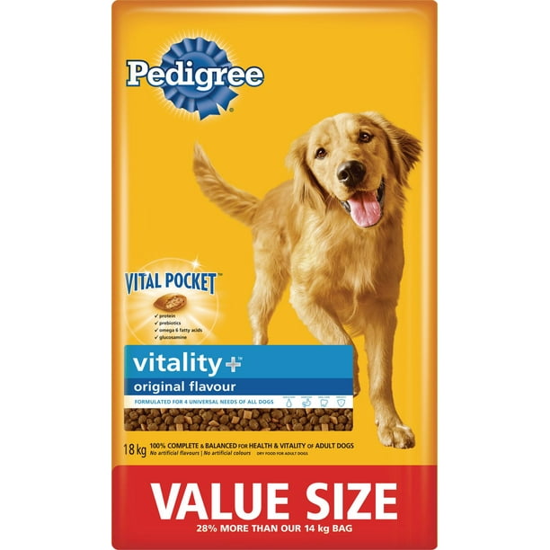 Nourriture sèche pour chiens adultes originale Vitalité+ Vital Pocket de PedigreeMD