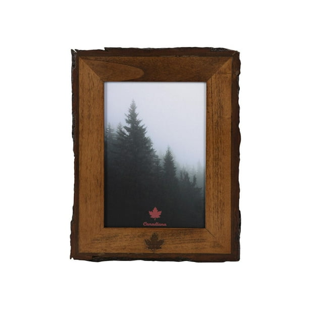 Canadiana Wooden Picture Frame with Faux Live Edge - Walmart.ca
