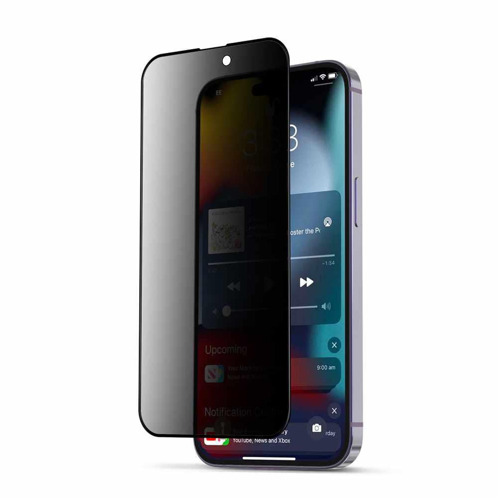 Samos 9D Premium Anti-Peep Tempered Glass - Privacy for iPhone 14 Pro Max  (6.7) Samos
